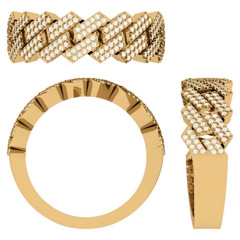 10KT 0.74- 0.79CT D-MENS BAND
