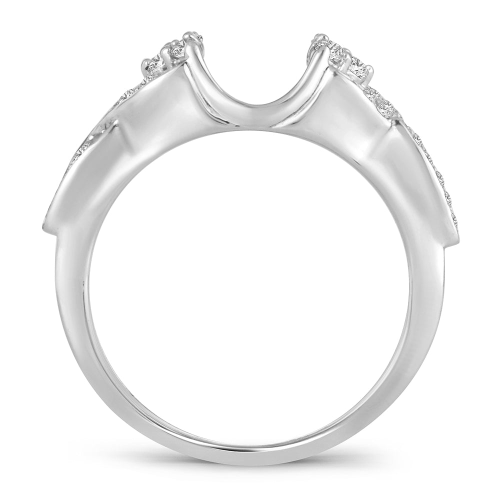 14K 0.25CT DIAMOND RING GUARD.