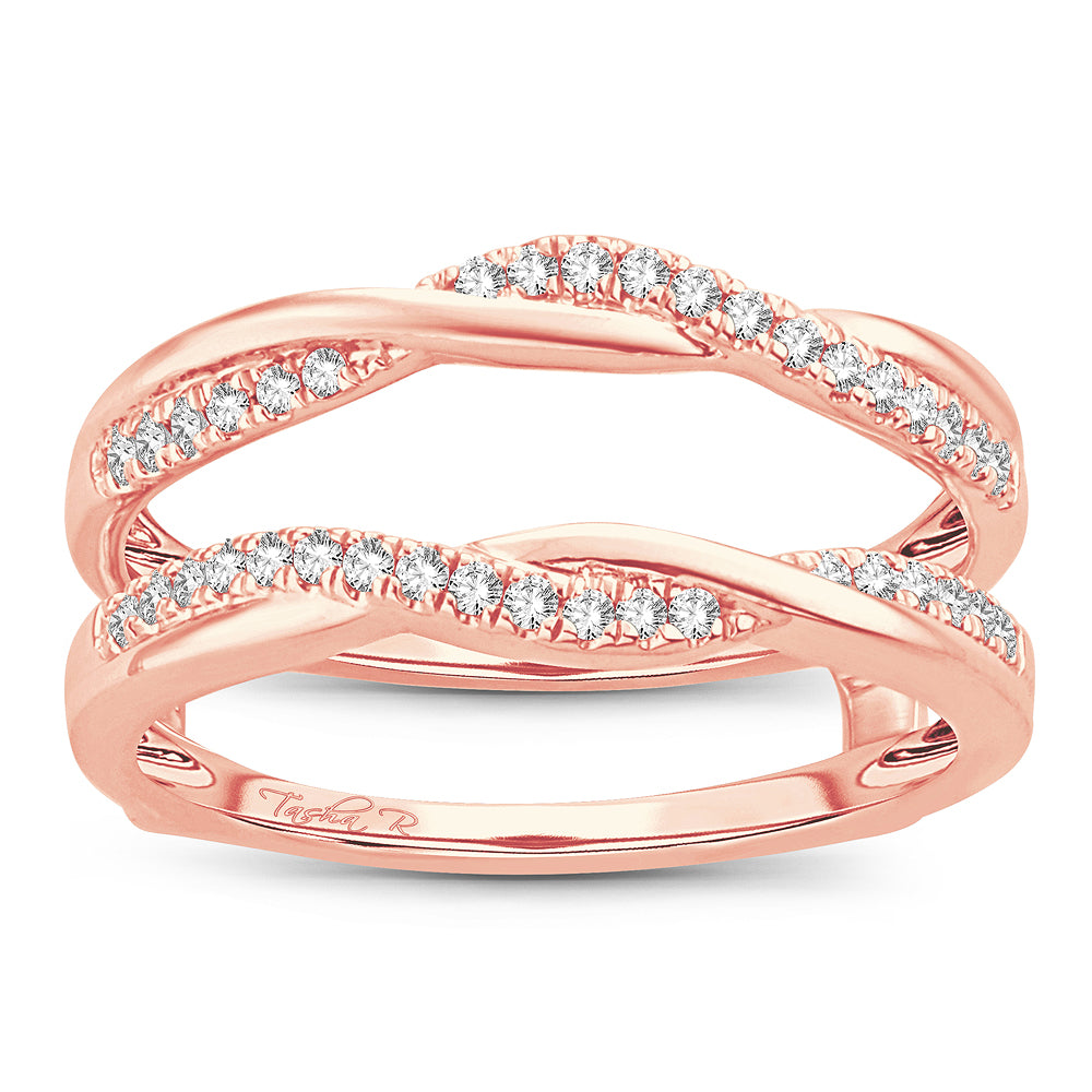 14K 0.25CT Diamond RING GUARD.