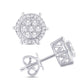10 Karat White Gold 0.25 Carat Diamonds Round Earrings-0125942-WG