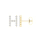 10 Karat Yellow Gold 0.25 Carat Diamonds Initial (H) Earrings-0127816-YG