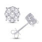 10 Karat White Gold 0.47 Carat Diamonds Round Earrings-0128033-WG
