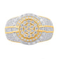 10 Karat Two-Tone Gold 1.93 Carat Diamonds Designer Men's Ring-0329265-TT