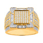 10 Karat Two-Tone Gold 1.69 Carat Diamonds Designer Men's Ring-0329268-TT