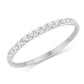 14 Karat White Gold 0.15 Carat Diamonds Classic Ladies Band-0725930-WG
