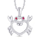 10 Karat White Gold 0.08 Carat Diamonds Fashion Pendant-0825920-WG