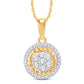 10 Karat Yellow Gold 0.15 Carat Diamonds Round Pendant-0825960-YG