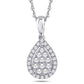 10 Karat Yellow Gold 0.25 Carat Diamonds Pear Pendant-0825986-YG