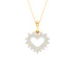 10 Karat Yellow Gold 0.10 Carat Diamonds Heart Pendant-0827944-YG