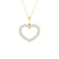 10 Karat Yellow Gold 0.20 Carat Diamonds Heart Pendant-0827946-YG