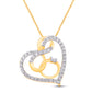 10 Karat Yellow Gold 0.25 Carat Diamonds Fashion Pendant-0829294-YG