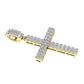 10 Karat Yellow Gold 1.30 Carat Diamonds Latin Cross Pendant-0830015-YG