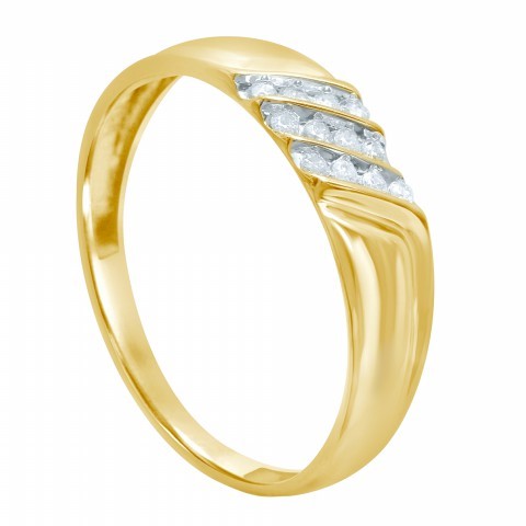 10KT 0.12- 0.13CT D-MENS BAND