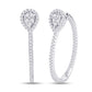 14KT-0.45CTW HOOPS