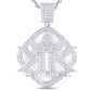 10 Karat White Gold 2.15 Carat Diamonds KK HipHop Pendant-1025946-WG