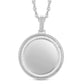 10 Karat White Gold 1.50 Carat Diamonds Round Memory Charms HipHop Pendant-1026074-WG