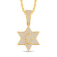 10 Karat All Yellow Gold 0.73 Carat Diamonds Star HipHop Pendant-1026097-ALY