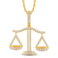 10 Karat All Yellow Gold 1.66 Carat Diamonds Justice HipHop Pendant-1026224-ALY