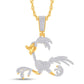 10 Karat Yellow Gold 0.75 Carat Diamonds Cartoon HipHop Pendant-1026240-YG