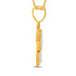 10 Karat Two-Tone (Yellow and White) Gold 1.38 Carat Diamonds House HipHop Pendant-1026317-YW