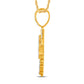 10 Karat Two-Tone (Yellow and White) Gold 1.38 Carat Diamonds House HipHop Pendant-1026317-YW