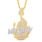 10 Karat All Yellow Gold 1.00 Carat Diamonds Hot Boy HipHop Pendant-1026321-ALY