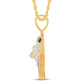 10 Karat Two-Tone (Yellow and White) Gold 1.22 Carat Diamonds Fashion HipHop Pendant-1026323-YW