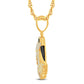 10 Karat All Yellow Gold 1.36 Carat Diamonds Falcon HipHop Pendant-1026326-ALY