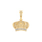 10 Karat Yellow Gold 0.75 Carat Diamonds Crown HipHop Pendant-1027012-YG