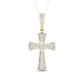 10 Karat Yellow Gold 1.00 Carat Diamonds Latin Cross HipHop Pendant-1027022-YG