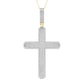 10 Karat Yellow Gold 1.00 Carat Diamonds Latin Cross HipHop Pendant-1027119-YG