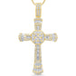 10 Karat Yellow Gold 1.33 Carat Diamonds Latin Cross HipHop Pendant-1029432-YG