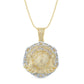 10 Karat Yellow Gold 3.13 Carat Diamonds WORLD HipHop Pendant-1029579-YG