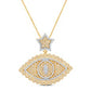 10 Karat Yellow Gold 1.01 Carat Diamonds Eye HipHop Pendant-1029594-YG