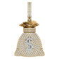 10 Karat Yellow Gold 4.10 Carat Diamonds Money Bag HipHop Pendant-1030004-YG