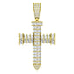 14 Karat Yellow Gold 1.52 Carat Diamonds Latin Cross HipHop Pendant-1030015-YG