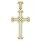 14 Karat Yellow Gold 1.88 Carat Diamonds Latin Cross HipHop Pendant-1030021-YG