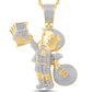 10 Karat Yellow Gold 0.90 Carat Diamonds Richie Rich HipHop Pendant-1033364-YG