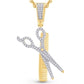 10 Karat Yellow Gold 0.15 Carat Diamonds Barber HipHop Pendant-1033682-YG