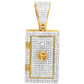 10 Karat Yellow Gold 1.57 Carat Diamonds HipHop Pendant-1040000-YG