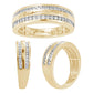 14KT 0.45-0.50CT D-MENS BAND