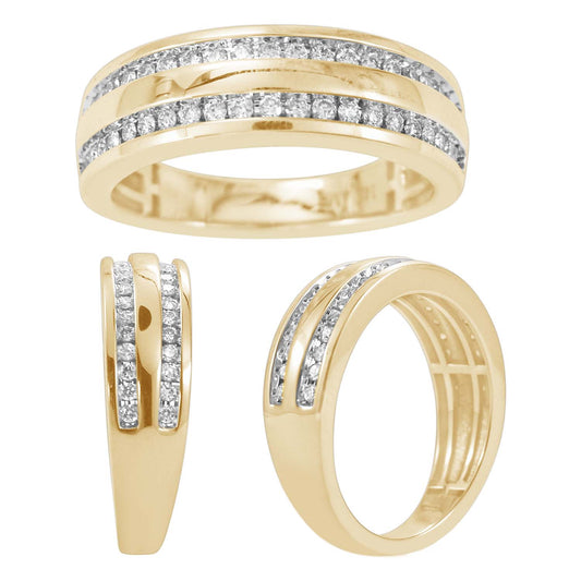 14KT 0.45-0.50CT D-MENS BAND