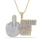 10 Karat Two-Tone (Yellow and White) Gold 3.23 Carat Diamonds H.G.H HipHop Pendant-1050050-YW