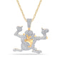 10 Karat Yellow Gold 1.30 Carat Diamonds Taz Pendant-1050070-YG