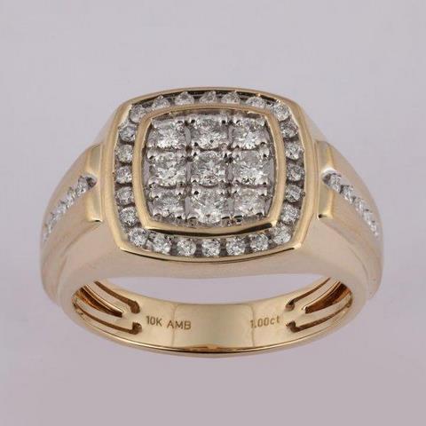 10KT 1.00CT D-MENS RINGS