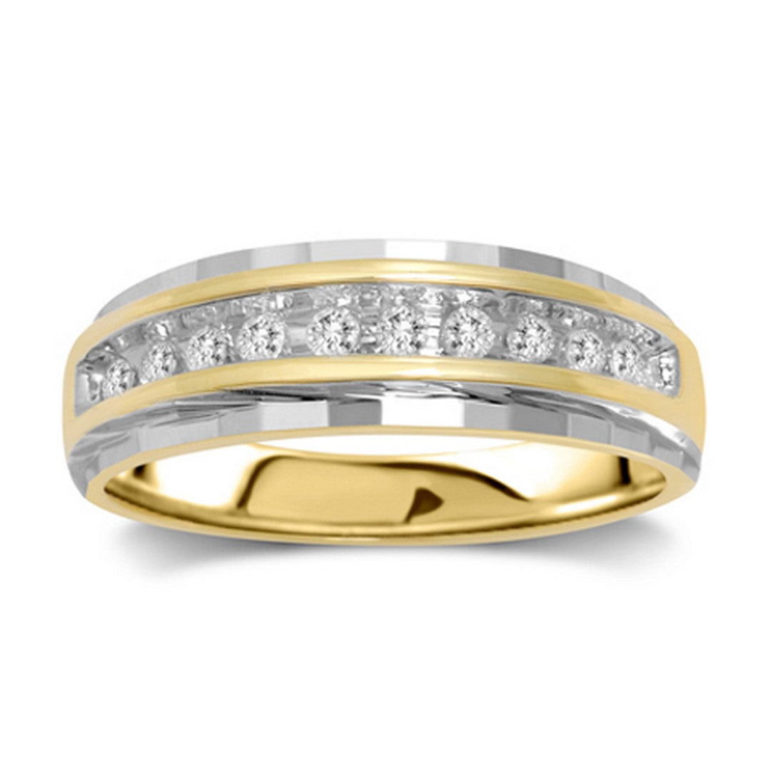 10KT 0.24-0.27CT D-MENS BAND