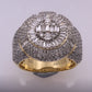 10K 2.54-2.56CT D-MENS RINGS