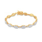 10 Karat Yellow Gold 3.00 Carat Diamonds Marquise Ladies Bracelet-1225824-YG