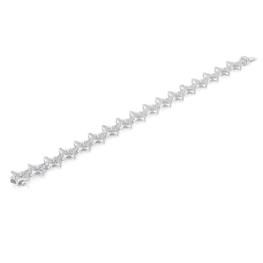 10 Karat White Gold 0.96 Carat Diamonds Ladies Bracelet (7IN)-1225868-WG