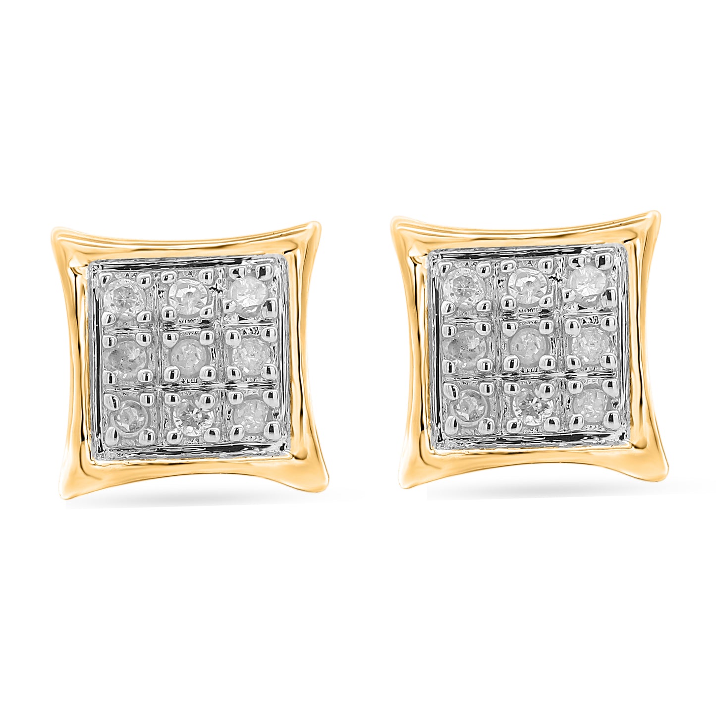 CLOSEOUT 10KT 0.04-0.05 CT D-EARRINGS "KITE"